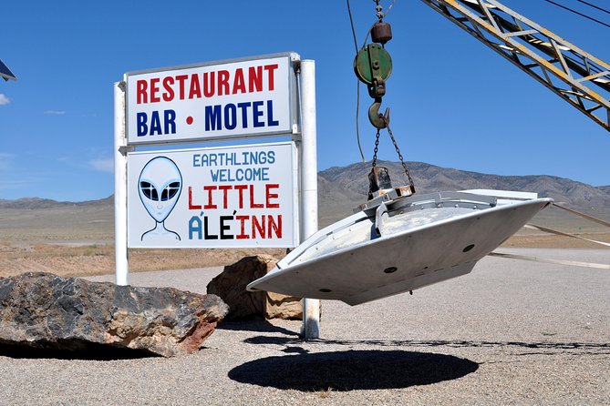 Area 51 Day Tour from Las Vegas with Alien and UFO Hotspots - Entering the Area 51 story at Harry Reid Airport