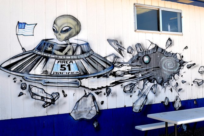 Area 51 Day Tour from Las Vegas with Alien and UFO Hotspots - The absolute perimeter: Joshua trees, warning signs, and the Men in Black feel