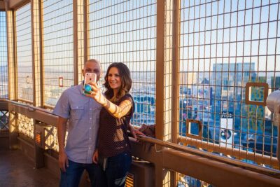 Eiffel Tower Viewing Deck Admission Ticket at Paris Las Vegas - The 46-Story Elevator and 360° Deck: The View Hits Fast
