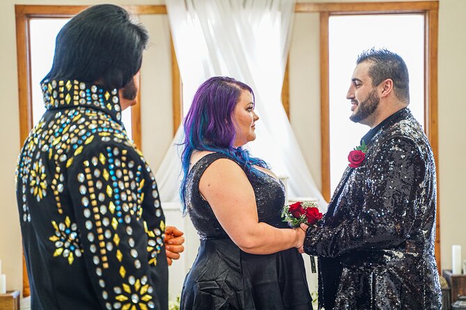 Elvis Wedding at The Little Vegas Chapel including Limousine Transportation - Ceremony keepsakes: 15 digital images and a recorded ceremony video