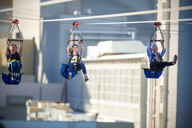 Fly LINQ Zipline at The LINQ Promenade in Las Vegas - Seated vs superman: what the two positions really change
