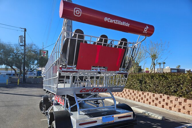 Giant Shopping Cart Limo Ride in Las Vegas - Treasure Island to Bellagio: The Stops That Make the Ride Pay Off