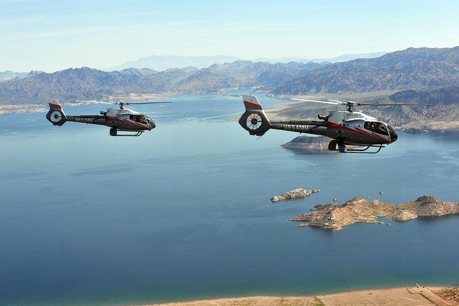 Grand Canyon Deluxe Helicopter Tour with Landing from Las Vegas - How the cabin works: Eco-Star comfort, headphones, and seat reality