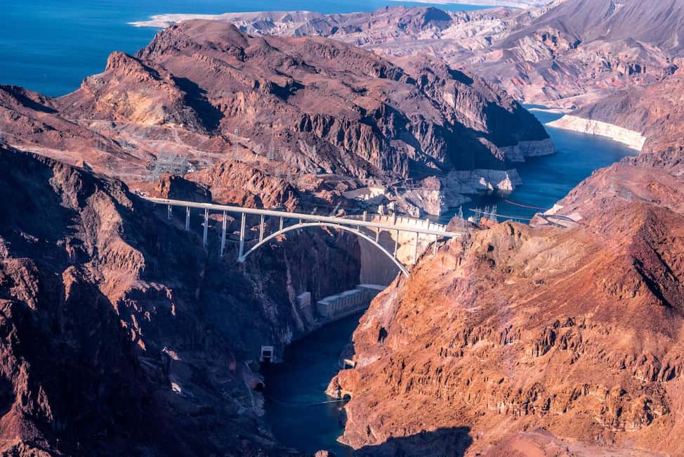Grand Canyon Helicopter Flight & Hoover Dam River Float Raft - Helicopter route: Hoover Dam, Bypass Bridge, Black Canyon, and Colorado River views