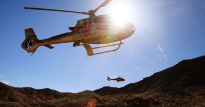 Grand Canyon Helicopter Landing Tour with Vegas Strip - The EC-130 EcoStar setup: big windows, clear headset comms