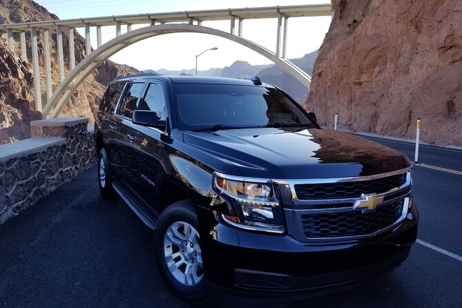 Hoover Dam Tour by Luxury SUV - Dam views built into the route: Lake Mead and the Pat Tillman bridge