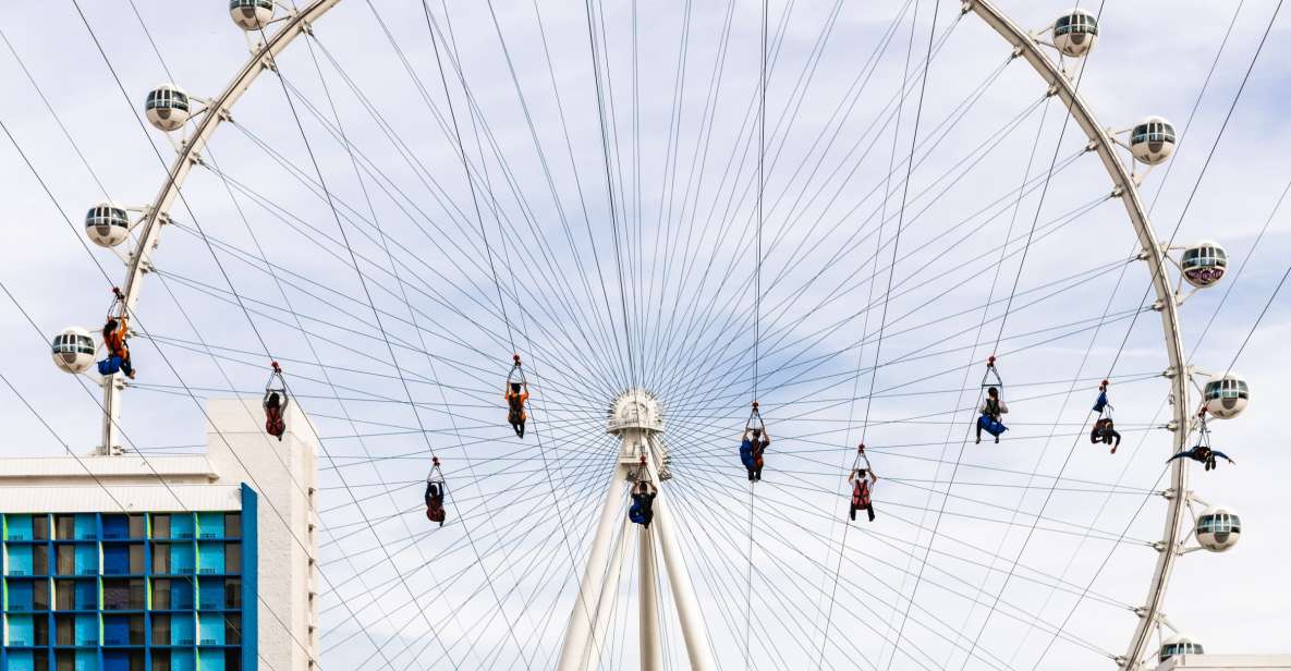 Las Vegas: FLY LINQ Zipline Ticket - Flying Over the LINQ Promenade, Ending by the High Roller