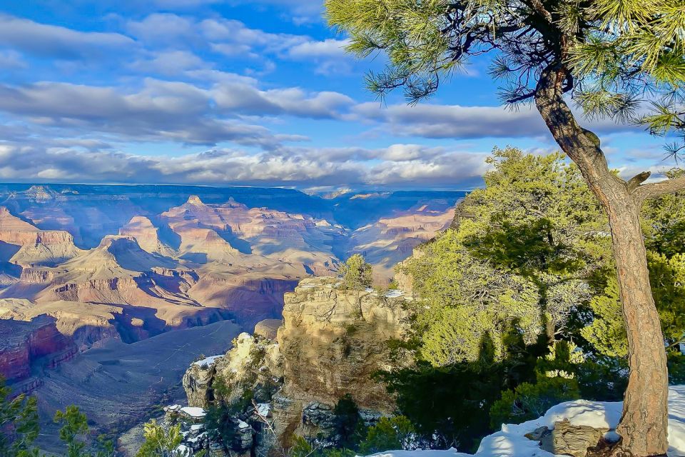 Las Vegas: Grand Canyon National Park South Rim Guided Tour - Bright Angel Point and the lodge area: viewpoint time plus walking options