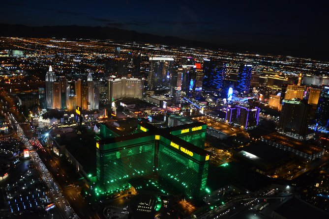 Las Vegas Helicopter Night Strip Flight Tour with Optional Dinner - Dinner Upgrade: Bonefish Grill vs Pampas Brazilian Grille