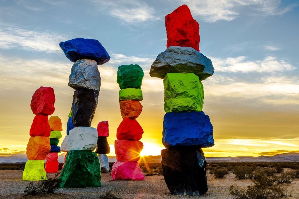 Las Vegas: Mojave Desert, 7 Magic Mountains, Vegas Sign Tour - Seven Magic Mountains: Ugo Rondinone’s rock sculpture in the desert