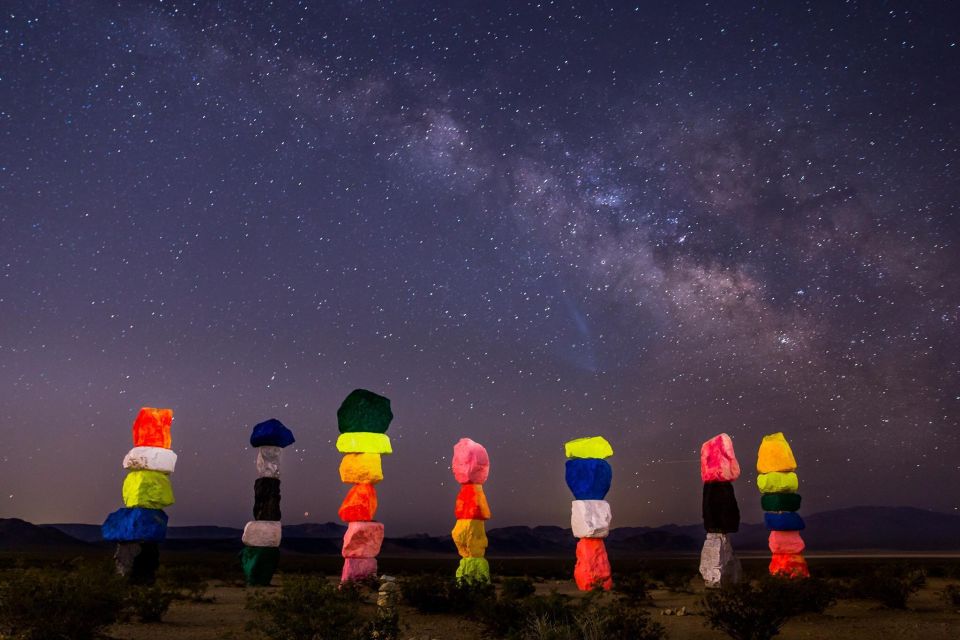 Las Vegas: Mojave, Red Rock Sign and 7 Magic Mountains Tour - Mojave Desert Time: The Stops That Make It Feel Like More Than a Drive