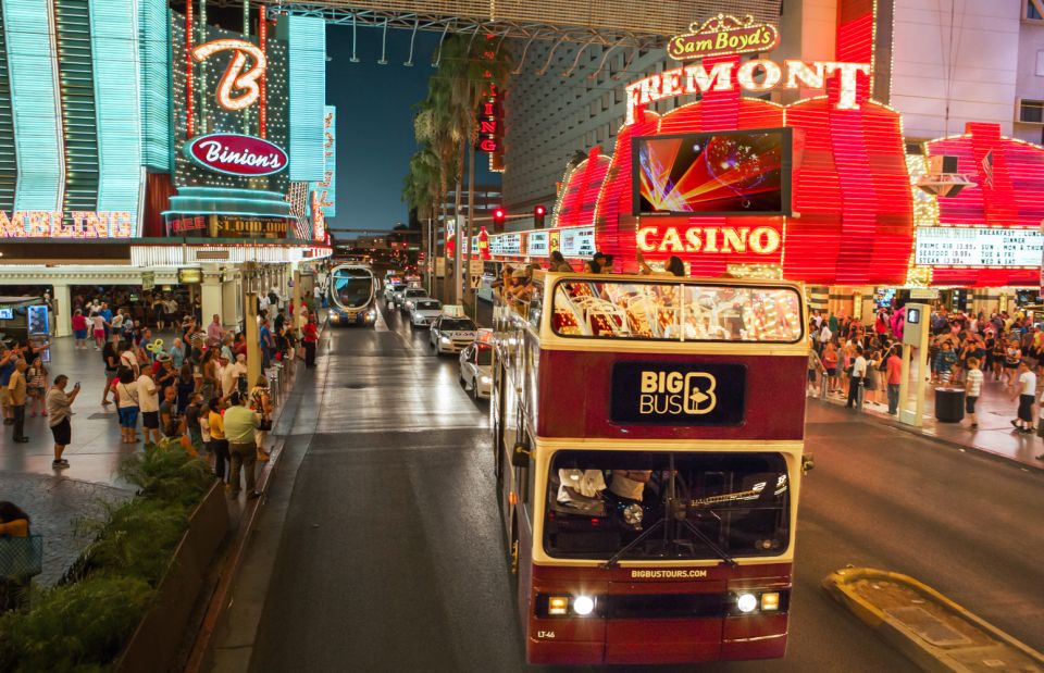 Las Vegas: Sightseeing Night Tour by Open-top Bus - Key things to know before you ride