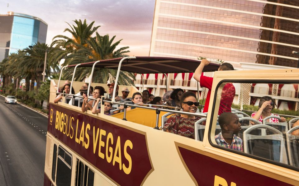Las Vegas: Sightseeing Night Tour by Open-top Bus - Fremont Street at night: neon chaos, but only briefly
