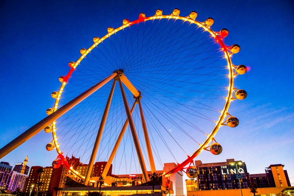 Las Vegas Strip: The High Roller at The LINQ Ticket - Ticket timing: Anytime vs Daytime (and how to time the lights)