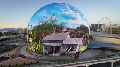 Las Vegas: The Sphere Experience — The Wizard of Oz - Pre-show fun: robots, Hypervsn, and machine-learning artwork