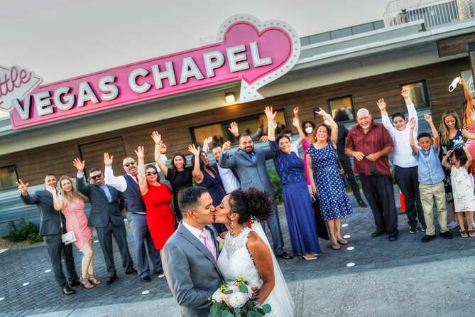 Las Vegas Wedding at The Little Vegas Chapel - The ceremony details: music, officiant, and legal vs vow renewal