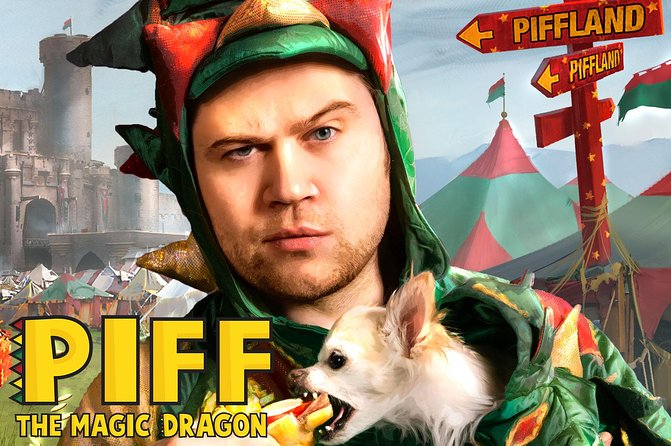 Piff the Magic Dragon at the Flamingo Las Vegas - The show: comedy magic with Piff, Mr. Piffles, and Jade Simone