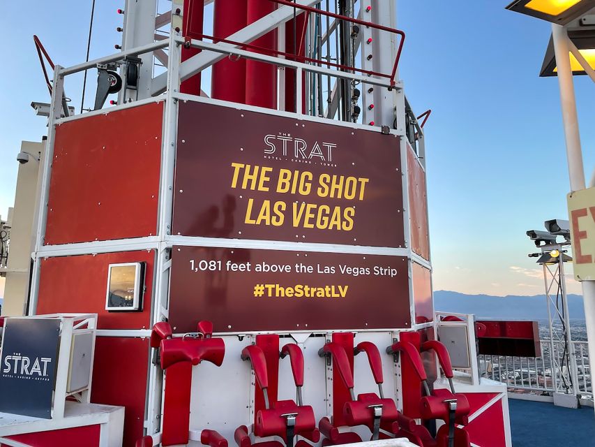 STRAT Tower Thrill Rides Admission - X-Scream: the headfirst over-the-edge moment from 866 feet
