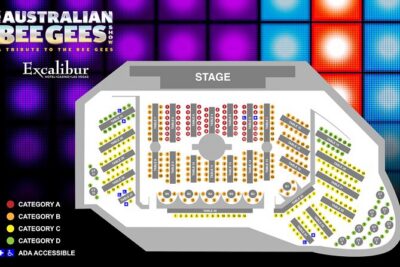 The Australian Bee Gees Show at the Excalibur Hotel and Casino - The show itself: Bee Gees hits, multimedia staging, and real crowd energy
