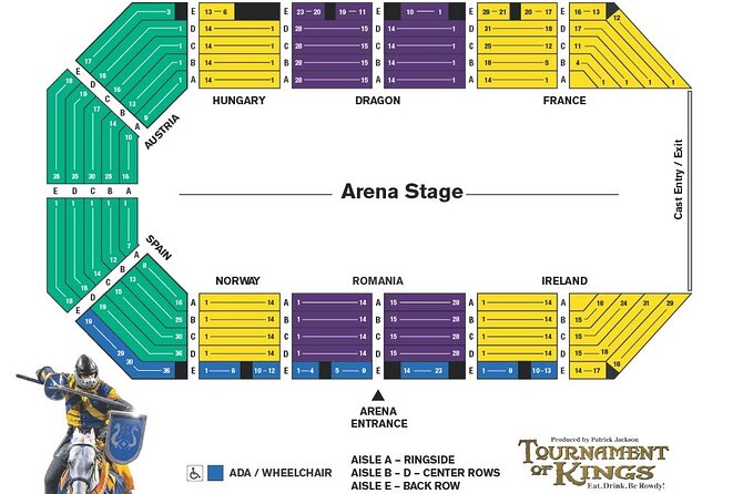 Tournament of Kings Dinner and Show at Excalibur Hotel and Casino - Getting There in Excalibur: Find the Arena Without Stress