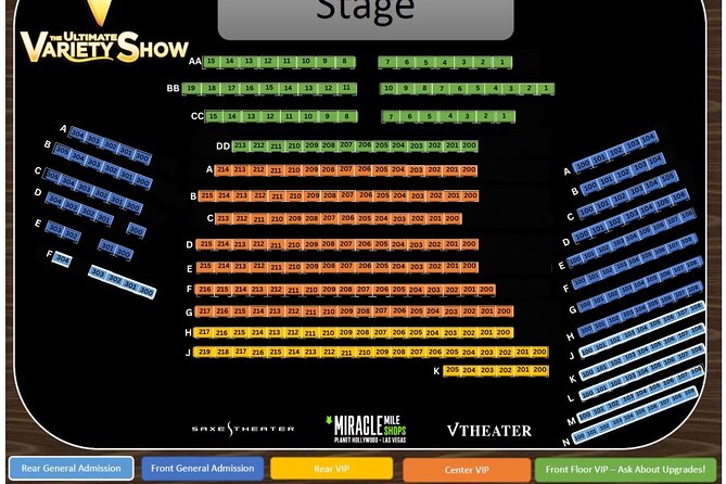 V - The Ultimate Variety Show at Planet Hollywood Resort and Casino - Practical tips for a smoother night
